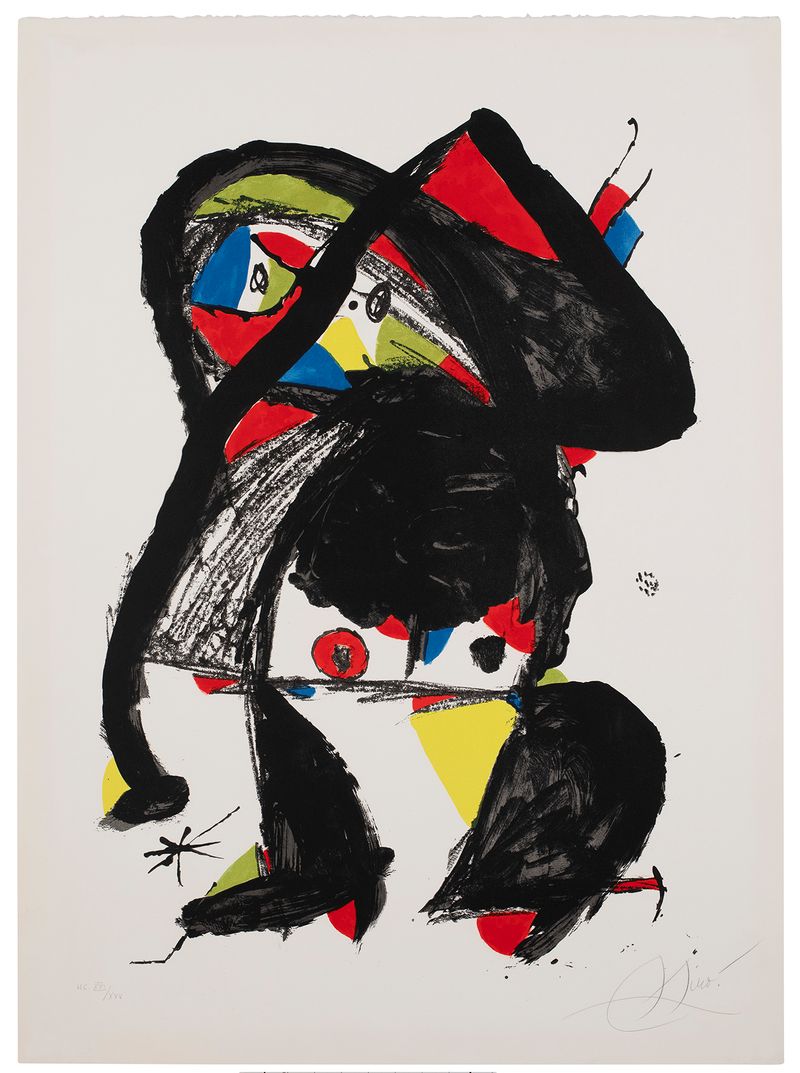Joan Miró, Der Schlemmer, 1979, Lithografie